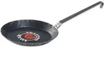 Albert Turk - Schmiedeeiserne Bratpfanne, 32 cm, geschmiedeter Hakenstiel - Schwarz