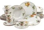 CreaTable, 17032, Flora Orchard, Kombiservice 30-tlg, Porzellan - Wei&szlig;