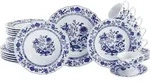 CreaTable, 17133, Flora Zwiebelmuster, Kombiservice 30-tlg, Porzellan - Wei&szlig;