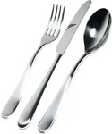 Alessi Nuovo Milano - Besteckgarnitur 30 tlg. (Hohlheft-Messer), Edelstahl - Silber