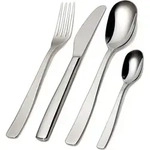 Alessi "Knifeforkspoon" 24 Pcs. Set (Art.-Nr. AJM22S24M, EAN 8003299921591) - Silber
