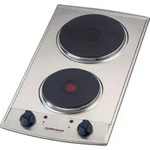 Einbaukochfeld EBS 3074/E Domino, Edelstahlgeh&auml;use, Gussheizplatten,