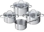 SSW Kochtopfset 7-teilig, T&ouml;pfe Pfannen Kasserolle Induktion, Thermo-Sandwichboden,