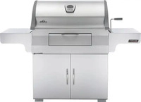 Napoleon Holzkohlegrill PRO605CSS Silber