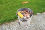 Esschert Design Grill-Eimer; FF52 - Silber