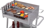 tepro Holzkohlegrill Grillwagen Pasadena, Grillfl&auml;che: ca. 58 x 41 cm