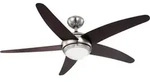 Globo Lighting Ventilator Metall Nickel matt, 1x E14 - Silber