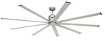 Energiespar Deckenventilator mit Fernbedienung Big Smooth Eco Titan 224 cm - Grau