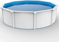 Steinbach 12161 Stahlwandpool Set Nuovo De Luxe Ii &Oslash; 5,5 X 1,2 M