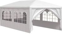 vidaXL Partyzelt 3x6 m Wei&szlig;