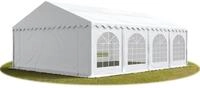 TOOLPORT Hochwertiges Zelt Partyzelt Festzelt 6x8 m PVC wei&szlig; wasserdicht
