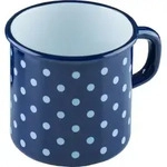 Riess Topf mit B&ouml;rdel 8 cm 3/8 l 0221-075 p&uuml;nktchenblau
