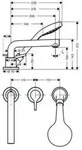Hansgrohe Talis S, Waschbecken, Chrom - Silber