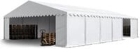 TOOPORT Lagerzelt 8x12 m Industriezelt Unterstand PVC Plane 750 N wei&szlig; mit