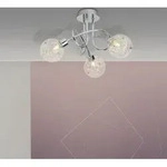 BRILLIANT Deckenleuchte Joya | dekorative Deckenleuchte | Metall/Glas | chrom | 3x G9
