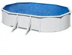 GRE Ovaler Stahlwandpool in Wei&szlig; KITPROV503 &ndash; 500 x 300 x 120 cm, Komplettset -