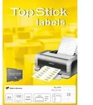 TopStick 8734 Universal Etiketten, 100 Blatt, 105 x 57 mm, 10 pro A4 Bogen, 1000