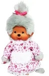 Monchhichi Kuscheltier Gro&szlig;mutter Puppe grau Pl&uuml;sch 20 cm original - Bunt