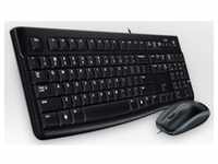 Logitech Wired Slim Tastatur Schwarz + Optische Maus - 920-002552