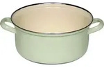 Riess Kasserolle mit Chromrand 22 cm 3,00 l 0281-006 nilgr&uuml;n - Gr&uuml;n