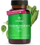 Vitabay Fols&auml;ure Tabletten Hochdosiert 1000 mcg (VItamin B9) - 240 VEGANE Tabletten