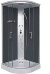 Sanotechnik Komplettduschkabine PUNTO 215cm x 90cm - Schwarz