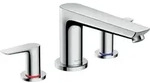 hansgrohe Talis E 3-Loch Wannenrandarmatur, Chrom - Silber