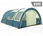 CampFeuer Zelt Multi f&uuml;r 4 Personen, Blau / Sand, Tunnelzelt mit Vorraum, 5000...