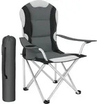 tectake&reg; Campingstuhl 60 x 88 x 110 cm - Grau