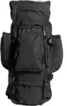 RECOM Tourenrucksack 88 Liter Schwarz mit Regenh&uuml;lle und Alu-Rahmen 39x21x75 cm -
