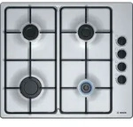 Bosch PBP6B5B80, Edelstahl, Integriert, Gaskochfeld, Edelstahl, 4 Zone(n), 4 Zone(n)