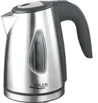 Adler AD1203, 1 l, 1500 W, Silber, Edelstahl, Wasserstandsanzeige, Filterung - Silber