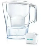 Brita Wasserfilterkanne Aluna XL 3.5L Wei&szlig; mit 1 Maxtra Filterpatrone -