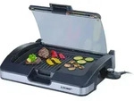 Cloer 6725 Barbecue Tischgrill m.Glasdeckel - Schwarz Cloer 6725 Barbecue Tischgrill m.Glasdeckel - Schwarz