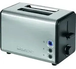 Clatronic Toaster 2 Scheiben TA 3620, Br&ouml;tchenaufsatz, Kr&uuml;melschublade - Schwarz