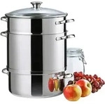 Kelomat Dampfentsafter 3 teilig &Oslash;27 cm 10 Liter Edelstahl Glasdeckel Induktion...