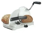 WENKO Stromfreie Brotschneidemaschine mit Allesschneider - Wei&szlig;