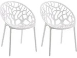 CLP 2er Set Gartenst&uuml;hle Hope mit Lehne stapelbar wetterfest UV-best&auml;ndig bis...