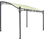 DEGAMO Pavillon Terrassenpavillon Anbaupavillon MANTOVA 3 x 2,5 Meter, Gestell...