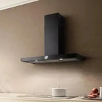 Elica LOL BLA90, Dekorative wandhaube 90cm 537m3/h schwarz Elica LOL BLA90,