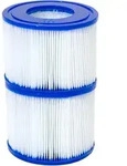 LAY-Z-SPA&reg; Xtras Filterkartusche Gr. VI 10,6 x 8,0 cm, Doppelpack - Blau/Wei&szlig;