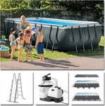 INTEX 26356NP, Intex 26356NP, 17203 l, Gerahmter Pool, Kind & Erwachsener, Leiter,