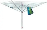 Blome W&auml;schespinne Alustar 50 aus Aluminium, frei drehbar, 50 m Leinenl&auml;nge