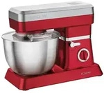 Bomann Knetmaschine KM 398 CB rot, 1200 Watt, 6,3 Liter - Silber/Rot
