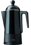 C3 Perkolator/Kaffeemaschine Design schwarz 2 - 6 Tassen - Schwarz