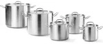 HENDI Gem&uuml;setopf m/Deckel Edelstahl 280x220 mm 13,5 l Kitchen Line - Schwarz