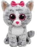 Ty Spielwaren Beanie Boo Katze Kiki grau, 24cm Kuscheltiere Katzen Teddies &