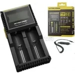 Nitecore - Ladeger&auml;t - Digicharger D2EU - F&uuml;r IMR, Li-Ion, LiFePO4, Ni-Cd und Ni-MH
