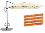 Schneider Sonnenschirm Rhodos Junior 270x270 cm natur 786-02 - Beige