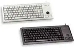 CHERRY G84-4400 TRACKBALL Kabelgebundene Tastatur, PS2, Hell Grau (QWERTZ - DE),